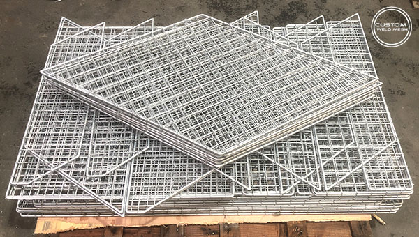 Staircase wire mesh infill panels 